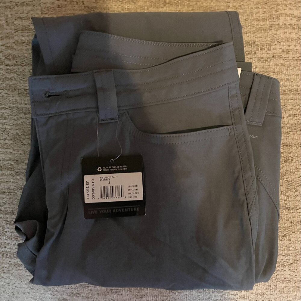 Eddie Bauer Guide Pants Graphite Color Size 2 Women’s New